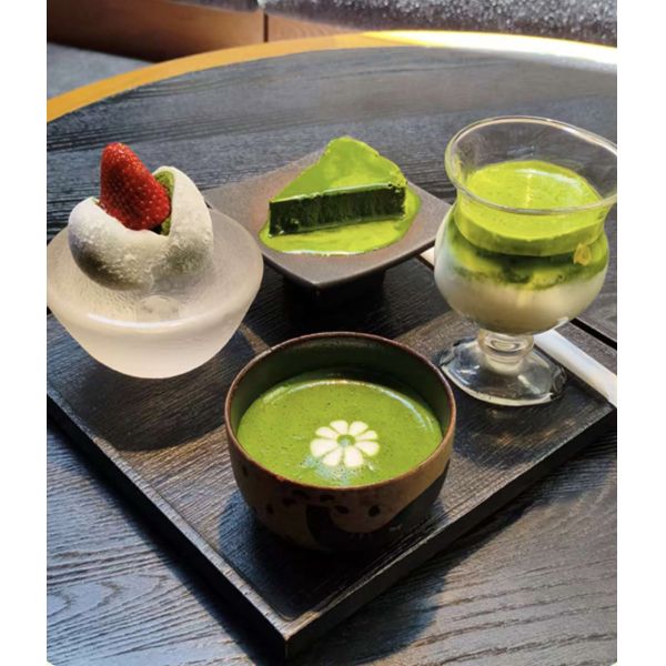 Umami-rich Shade-grown Tencha Green Tea Leaves - Steamed and De-veined Matcha Base Material for Beverages and Desserts