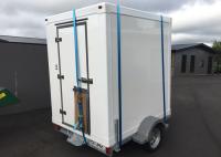 Carroças refrigeradas de 20 pés com perfis de FRP de montagem rápida e isolamento de PU