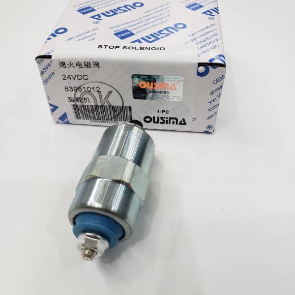 OUSIMA Fuel Shut Off Solenoid 83981012 Fuel Shut Off Solenoid For Excavator Engine Parts