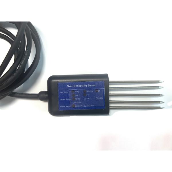 7 in1 Soil Sensor for Measuring EC Conductivity PH NPK Temperature Moisture 5 Pin Output