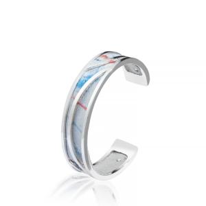 Bracelete chapeado de prata do punho do multi teste padrão LBR051 para o projeto