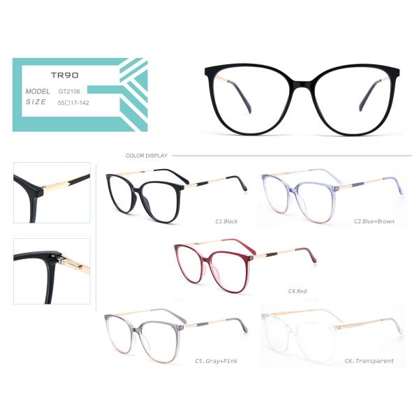 Прозрачные Eyeglasses Tr90 обрамляют ясную оптику Кристл оптически стекел Unisex