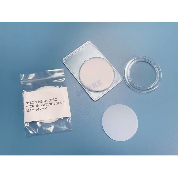 70 75 Micron Nylon Mesh Disc Filter For Cleanliness Analysis Rinsing Liquids