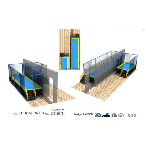 China Senjun 36M2 Commercial Trampoline for Amusement Park/ Fitness Club Trampoline