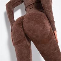 Le gymnase lavé aboutent crac! crac! pantalon sans couture de gymnase de séance d'entraînement de butin de guêtres le grand