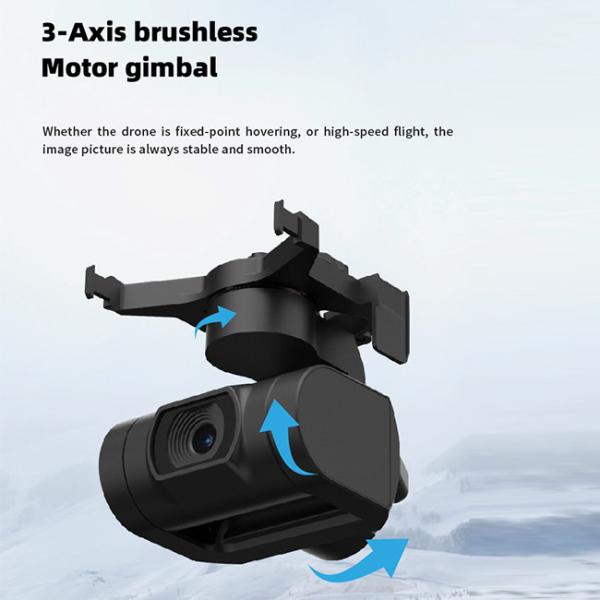 ZAi Лучший фотографический беспилотник с 4K камерой 3ося Gimbal MINI беспилотник GPS 5 км дистанции управления