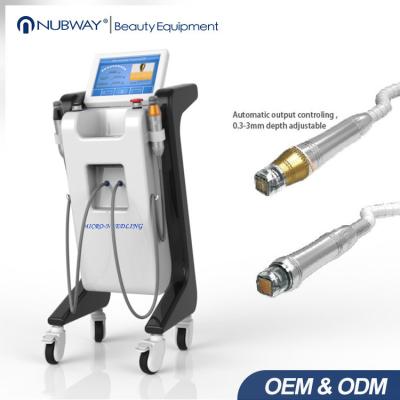 New arrival two handle pieces RF micro needle wrinkle removal ance removal skin rejuvenation  machine