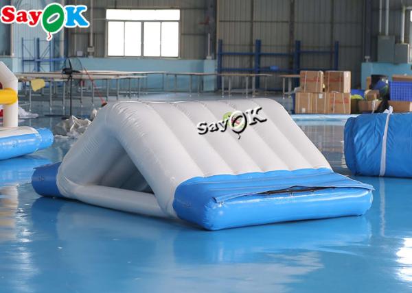 corrediça de água dobro do jogo inflável branco dos brinquedos da água 3x2x1mH