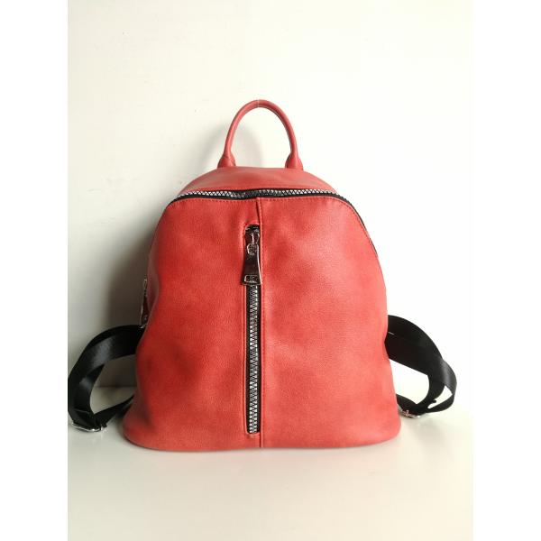 Wholesale luxury full color printing small PU Leather Women Backpack
