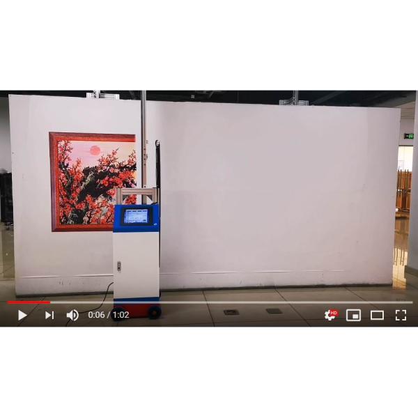 Деятельность ПК экрана касания печатной машины стены холста цифров большого формата деревянная