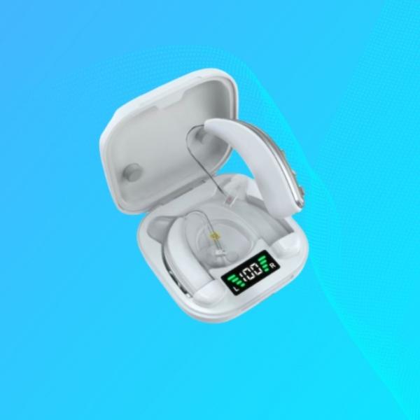 Active Noise Cancelling 8-Channel Chip Invisible Hearing Aids with High-Power Purple Light Lamp