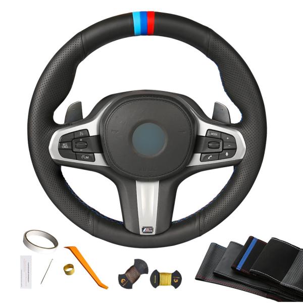 Custom Steering Wheel Cover for 2018 2019 BMW 5 Series G30 G31 M5 F90 X3 G01 X5 G05