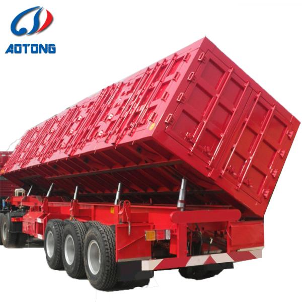 50 тонн 3-осевых саморазрядных перегонных прицепов с гидравлическим цилиндром и HAVY