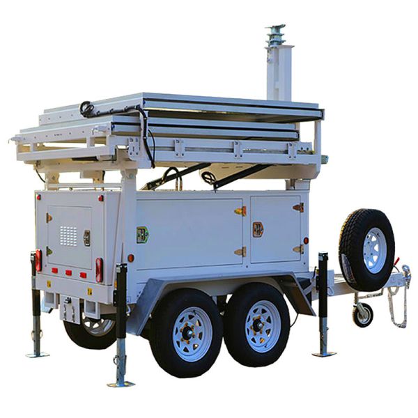 Emergency Light Tower Nighttime Repairs Solar Mobile Tower Light Portable Industrial Light Tower