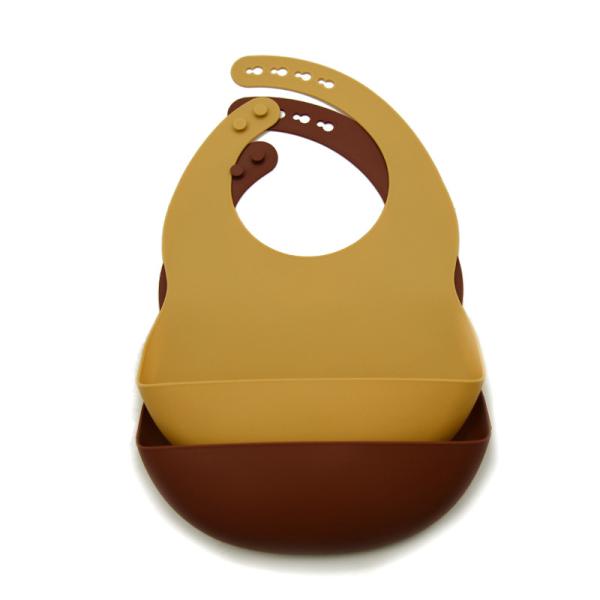 Waterproof Drool  Baby Bib Catcher FDA Medical Grade Silicone