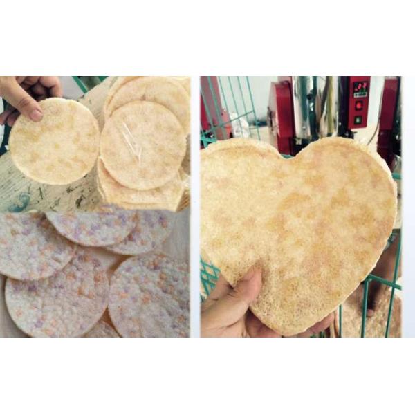 Korea Rice Cake Maker Machine / Snack Food Crispy Thin Rice Cake Making Machine