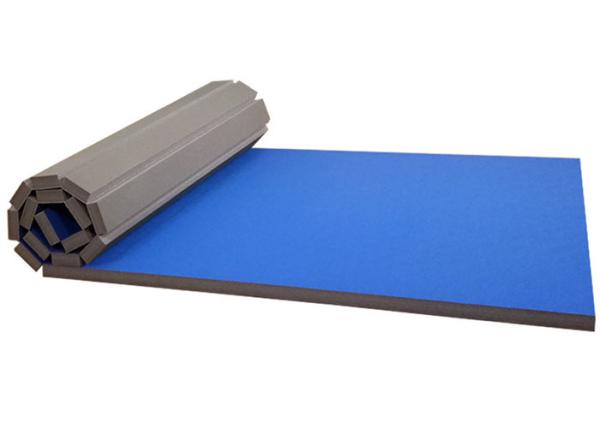Waterproof Carpet Bonded Foam Cheerleader Roll Up Mat Ultimate Shock Absorption