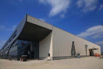 Engineered Large Metal Steel Structure Warehouse With Sliding Doors And Bolted Frames
