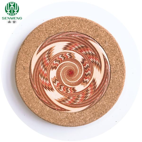 Natural Custom Wholesale Hot Insulation Eco-Friendly Cork Trivets