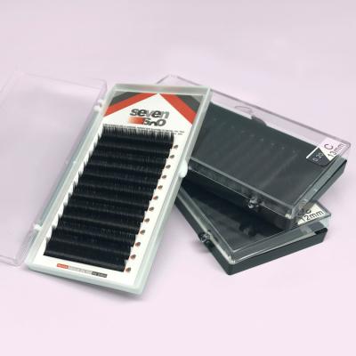 Ultra Soft Russian Volume Eyelash Extensions Multi Color CC / DD Curl