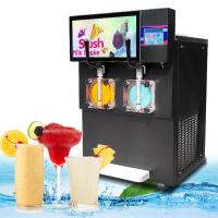 Commercial Double Tank Frozen Drink Beverage Machine Frozen Cocktail Slushy Machine Granita Margarita Slush Slushie Mach
