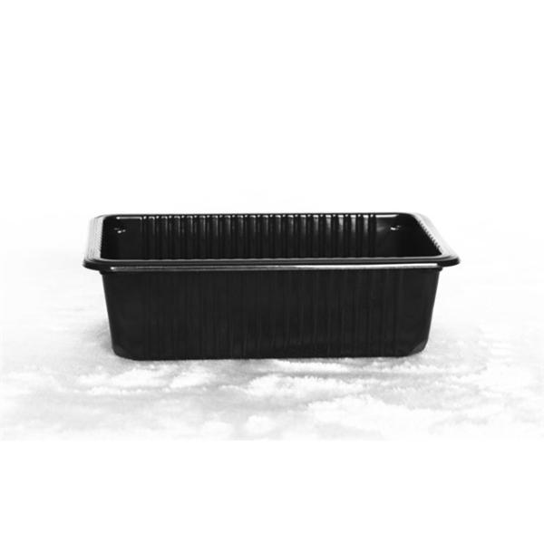 185MM PP Disposable Plastic Food Tray Square Tray Packaging For Food Meat