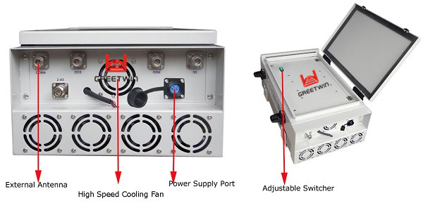 Охлаждающий вентилятор ряда Джаммер сотового телефона наивысшей мощности 250 ватт большой для тюрьмы