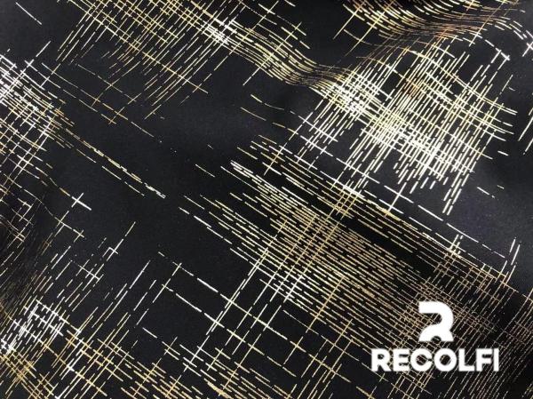 Glitter Printed Foils New York Fashion Sports Fitness Wear Fabrics