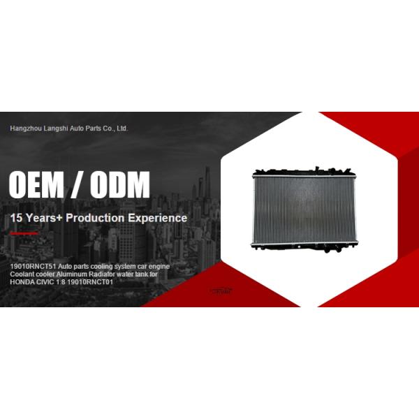 19010RNCT51 Aluminum Radiator Water Tank for HONDA CIVIC 1.8 19010RNCT01 19010RNAA01