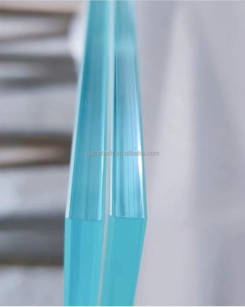 Copo de vidro temperado de cor personalizada Starphire extra-claro para decoração de cozinha de banheiro