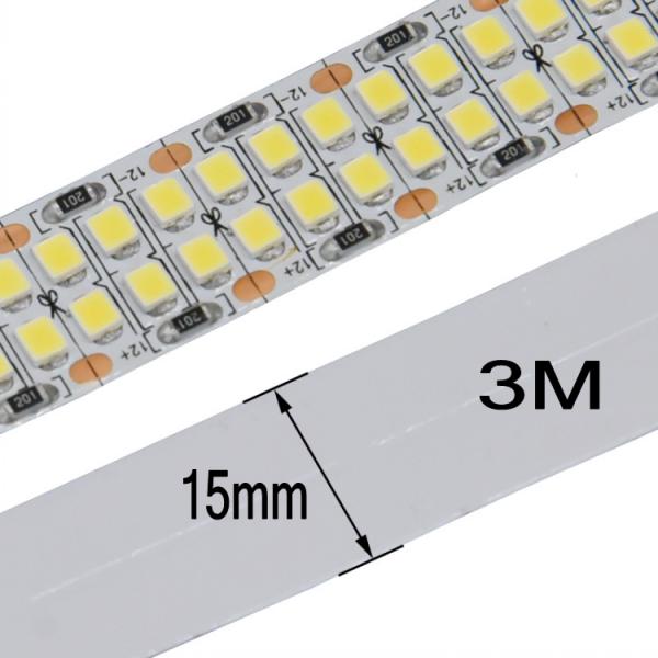 12V 24V SMD2835 самоклеящиеся светодиодные ленты светодиодные прохладные белые ленточные огни