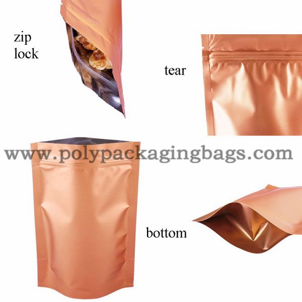 Biodegradable 90 Micron Aluminium Foil Ziplock Bags