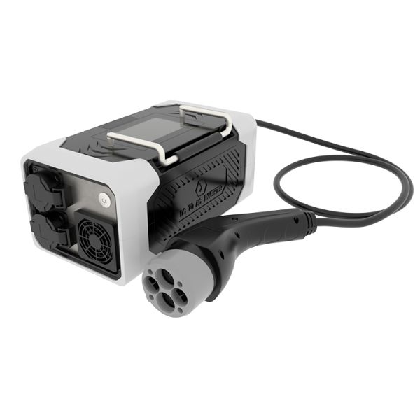 Portable 3.5kw 5kW V2L Vehicle-To-Load Discharger CHAdeMo CCS NACS Tesla DC Charger Plug Inverter For Nissan Leaf