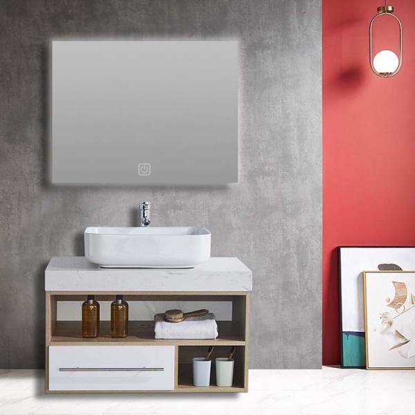 Premium Bathroom Cabinet Set PVC Surface With Vanities Eco Friendly