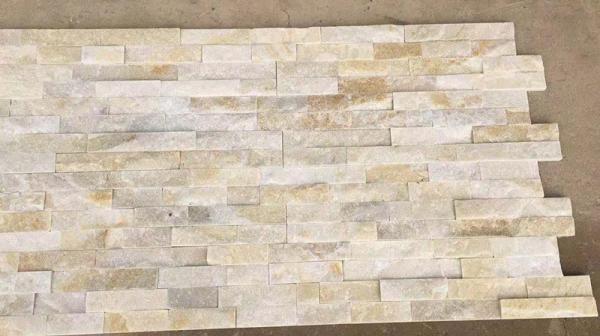 Slate Cultured Stone Wall Panels White Quartzite For Interior Exterior