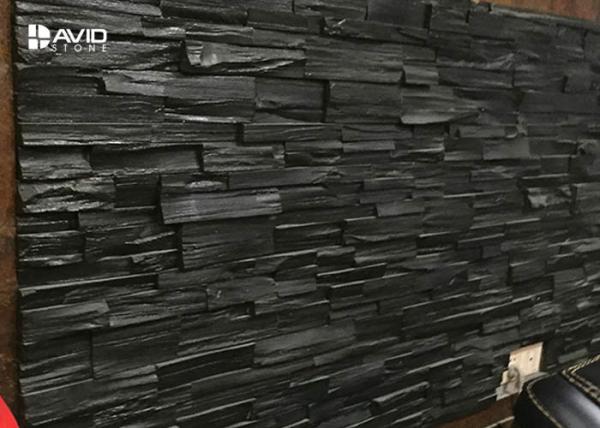 Anti - Skid Nature Slate Cultured Stone , Exterior Slate Wall Cladding Panels