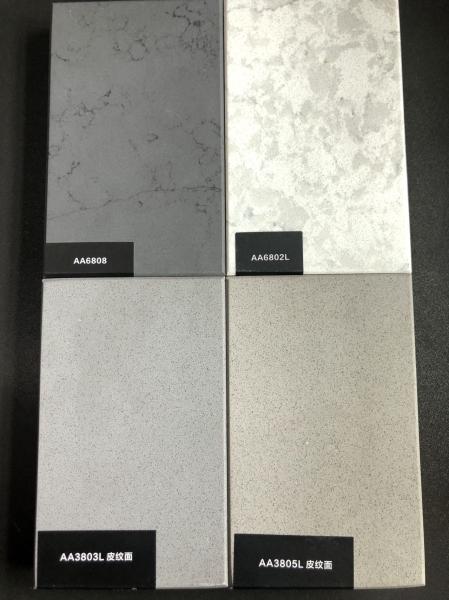 Ilha de cozinha Antifouling 3200*1600*20mm/30mm de Gray Carrara Artificial Quartz Stone