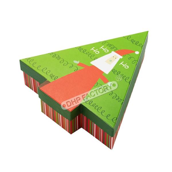 高級印刷 クリスマスツリー様式 プレゼント用紙箱