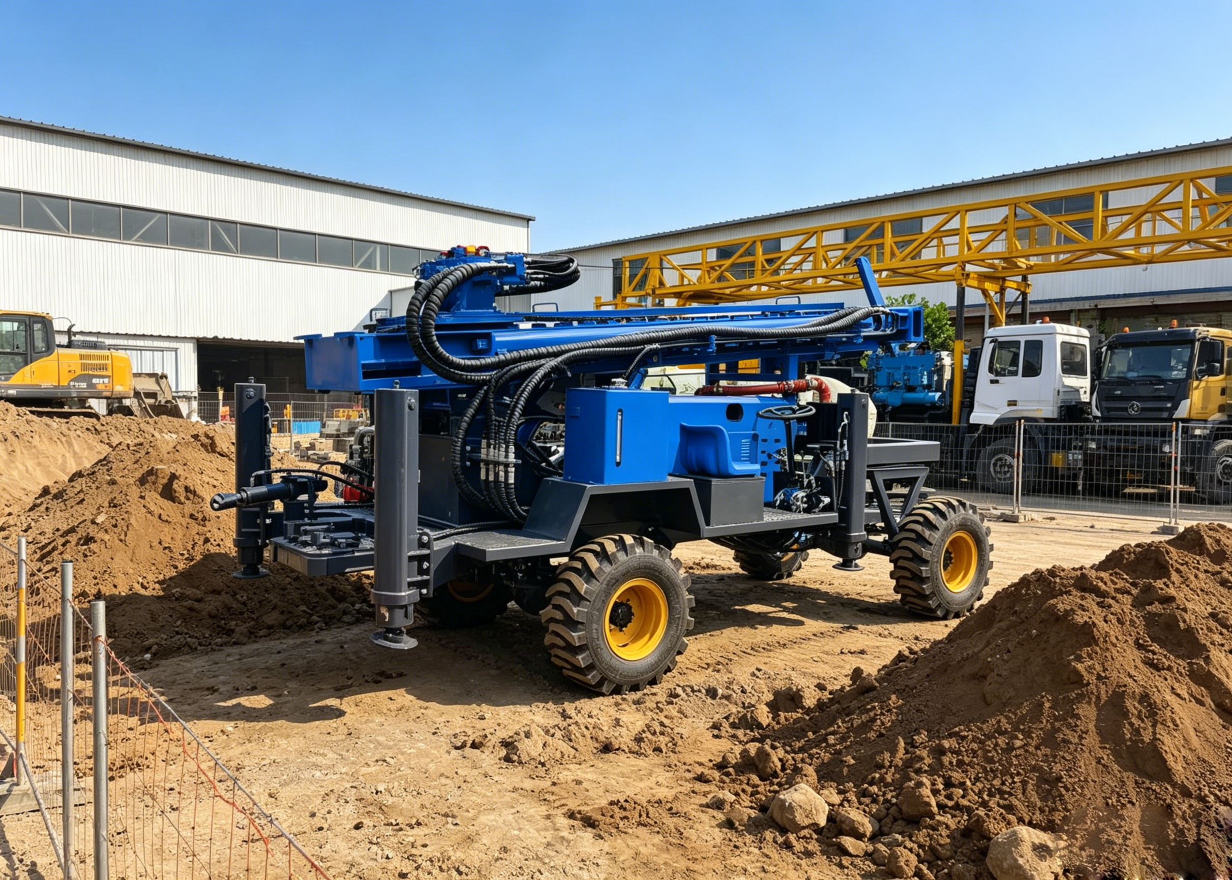 High Penetration ST300 Water Well Drilling Rig With Air Drilling Function
