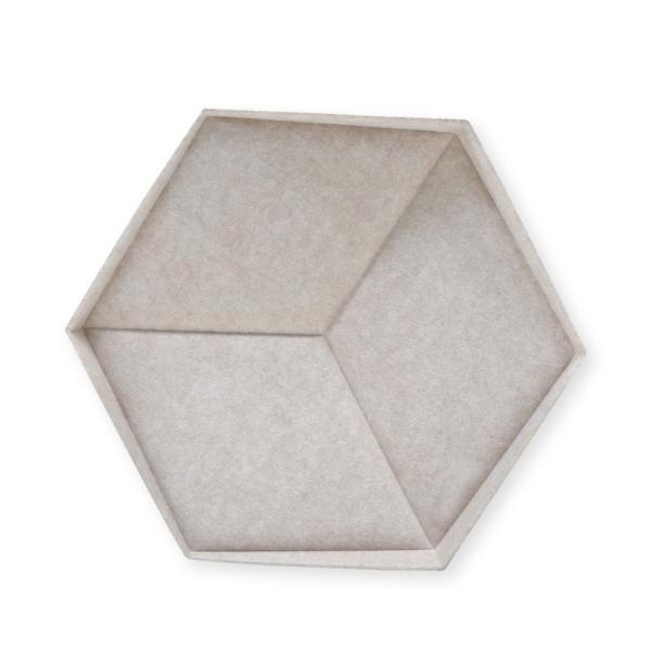 3D Hexagon Decorative Polyester Fiber Acoustic Board For Wall Covering