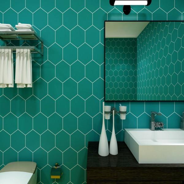 Moisture-Proof Ceramic Tiles 3D Wallpaper for Kitchen Wallpaper Bathroom 3d Wall Stickers