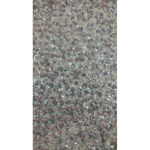 3D Floral Lace Fabric For Wedding Dresses Customized Beauty And Sweet Leafy Dresses