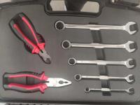 Kit d'outils professionnels en titane en noir