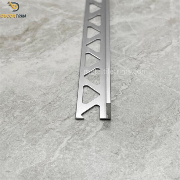 12mm L Shape Metal Tile Trim Aluminum Wall Tile Trim Edging