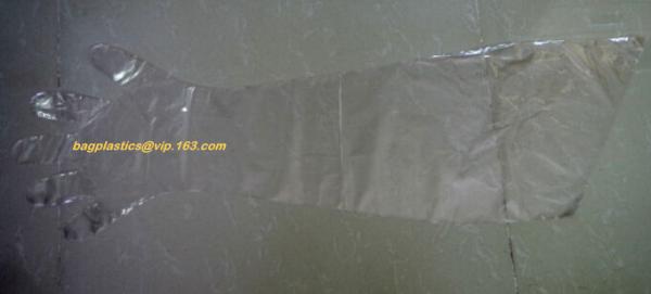 Cornstarch Made Biodegradable Compostable Disposable Food Hand Disposable Transparent Gloves, Long sleeves