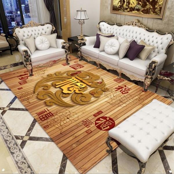Polyester Fiber Living Room Floor Carpets Modern Simple Household Bedroom Sofa Carpets