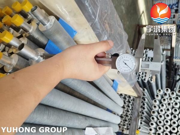 SA249 TP304 ASME Stainless Steel Welded Tube L Type Fin Tube For Air Cooler