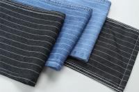 6.5 Onces 100% Cotton Stripe Denim Jeans Fabric For Shirts