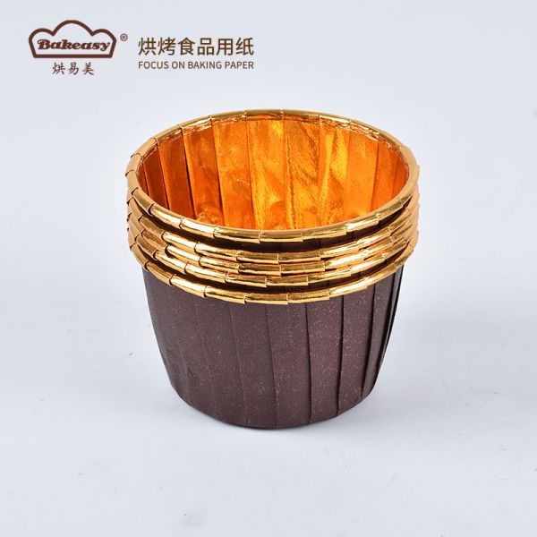 Rolled Rim Muffin Cup for Cupcakes Greaseproof & Disposable Premium Food-Grade Liners