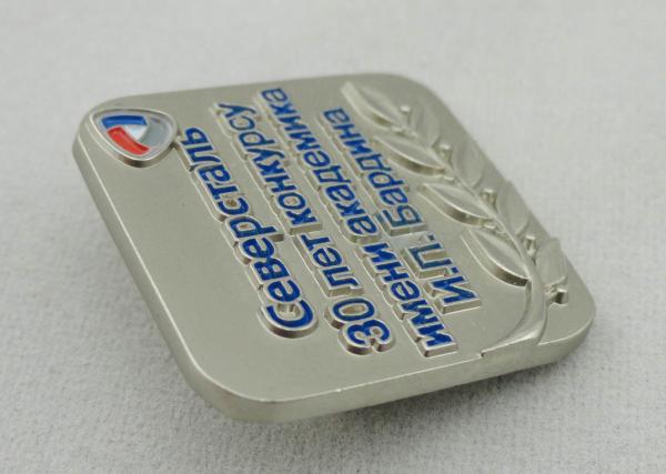 Zinc Alloy, Copper, Pewter 3D Russia Lapel Pin, Brooch Soft Enamel Pin with Misty Silver Plating